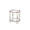 thumbnail image 1 of ACME Zekera End Table in Champagne & Mirrored, 1 of 2
