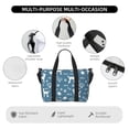 thumbnail image 3 of Travel Duffle Bag Cartoon Cute Poodle Dog Travel Tote Bags Carry on Luggage Waterproof Weekender Bags with Top Handle Adjustable Shoulde Strap for Travel Gym, 3 of 5