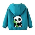 thumbnail image 4 of POROPL Toddler Rain Jacket with Hood Lightweight Spring Thin Casual Windbreaker Jacket, 4 of 5