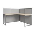 thumbnail image 1 of Easy Office L Shaped Cubicle Desk in Natural Elm - Engineered Wood, 1 of 7