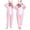 Pink, variant on Ruyang Animal Hooded Jumpsuit for Toddler Boys Girls Panda Zipper Fleece Onesie Teen Kids Theme Party Drees Up Home Wear