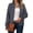 Black, variant on Polka Dot Zipper Jacket for Women, Long Sleeve Stand Collar Casual Jacket, Fall Active Sport Coats