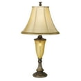 thumbnail image 2 of Kathy Ireland Sorrento Traditional Table Lamp 30" Tall Antique Bronze Glass with Nightlight Flared Bell Shade for Bedroom Living Room Bedside Office, 2 of 6