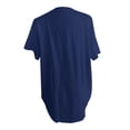 thumbnail image 3 of TODOZO T Shirts for Women Loose Fit Casual Lightweight Soft Basic Tees Womens Summer Tops Ladies' Fashionable and Casual Loose Oversized Button Pocket Short Sleeved T Shirt Top Dark Blue L, 3 of 9