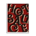 thumbnail image 4 of Stupell Industries Hot Sauce Curled Letters Whimsical Typography Sign Graphic Art White Framed Art Print Wall Art, Design by Daphne Polselli, 4 of 5