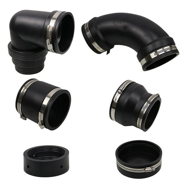 RV and Campervan Sewer Waste Plumbing Connection System Kit Fit 3inch PVC Pipe RV Sewer Hose Fittings RV Sewer Adapter