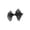 Black, variant on Boovnll Curtain Tiebacks, Sheer Organza Bow Window Drape Holdbacks, No Drill Cute Curtain Tie Backs for Sheer Curtain Bedroom Living Room,6x4in