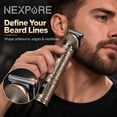 thumbnail image 4 of NEXPURE Beard Trimmer for Men, All-in-One Grooming Kit T-Blade Trimmer, Cordless Hair Clippers, Rechargeable Shaver for Beard, Mustache, Nose, Ear and Body, 4 of 10