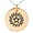 Rose, variant on Stainless Steel Aztec Transformation Rune Engraved Small Medallion Circle Charm Pendant Necklace