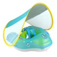 thumbnail image 1 of S Blue Flotador con dosel Flotador de natación inflable con dosel para el sol Flotador para piscina con dosel de protección solar, 1 of 5