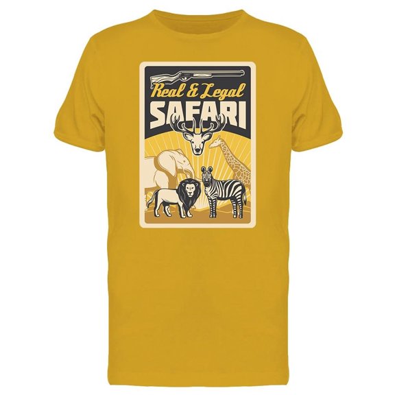 Real And Legal Safari Zebra Lion Tee Men's -Image by Shutterstock