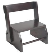Giftmark 1615E Large Childrens Flip Stool Espresso