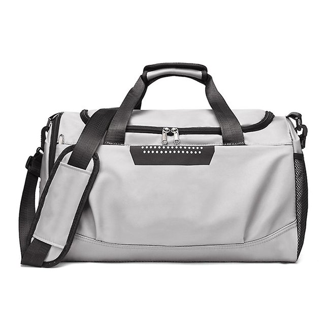 red Bolsa deportiva para Fitness, bolsa de viaje de gran capacidad con separación de ropa seca y húmeda, bolso de hombro tipo bandolera