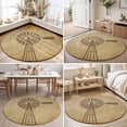 thumbnail image 4 of Round Rugs 4Ft, Country Windmill Round Area Rug Washable Indoor Throw Carpet, Farmhouse Vintage Rustic Farm Barn Soft Non Slip Circle Rug for Kitchen Nursery Room Home Decor Aesthetic, 4 of 8