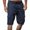 Navy-U8, variant on Mens Military Cargo Shorts with Multi-Pocket Elastic Waist Short Pants Drawstring Ripstop Straight Leg Camo Cargo Short Military Outdoor Breathable Hiking Fishing Pants,Beige L