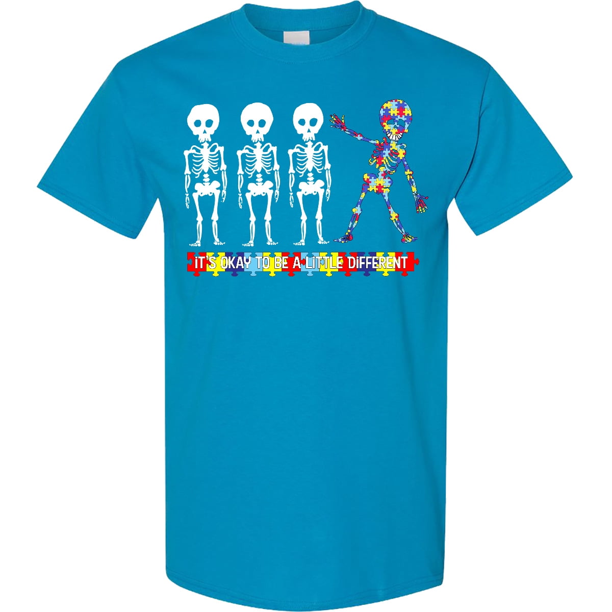 Inktastic It's Okay to Be a Little Different Autism Awareness T-Shirt