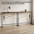 thumbnail image 3 of AstrPthylx 78" Narrow Sofa Console Table with Outlets & x-Brace - Slim Behind Couch Table, Adjustable Height, 2-Pack for Living Room, 3 of 10