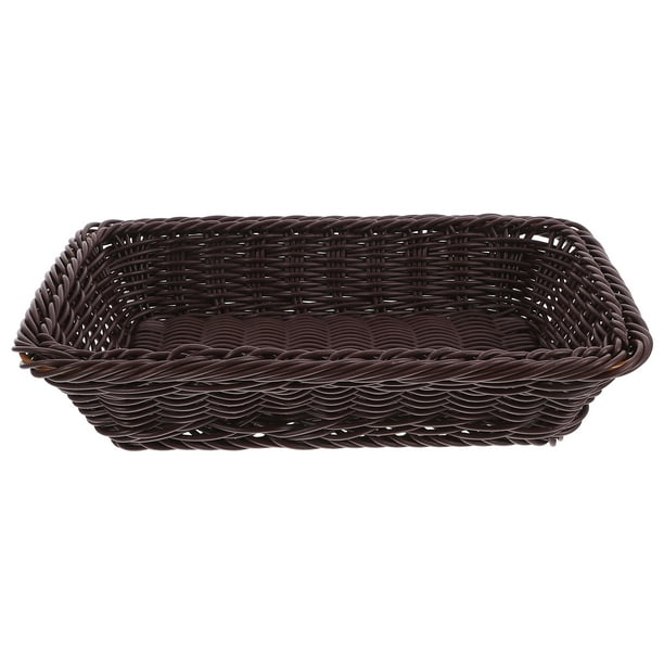 Canasta de pan tejida Cesta de frutas Canasta de almacenamiento tejido Cesta de servir Cesta de tejido Pequeño