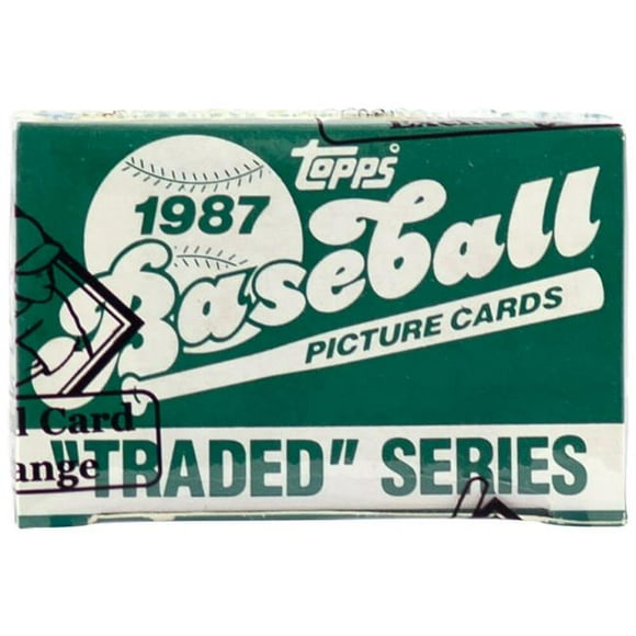 Schwartz Sports Memorabilia BX187TTE1 1987 Topps Traded Ensemble d'Usine de Baseball BBCE Emballé à Partir d'Une Caisse Scellée - FASC - Greg Maddux RC