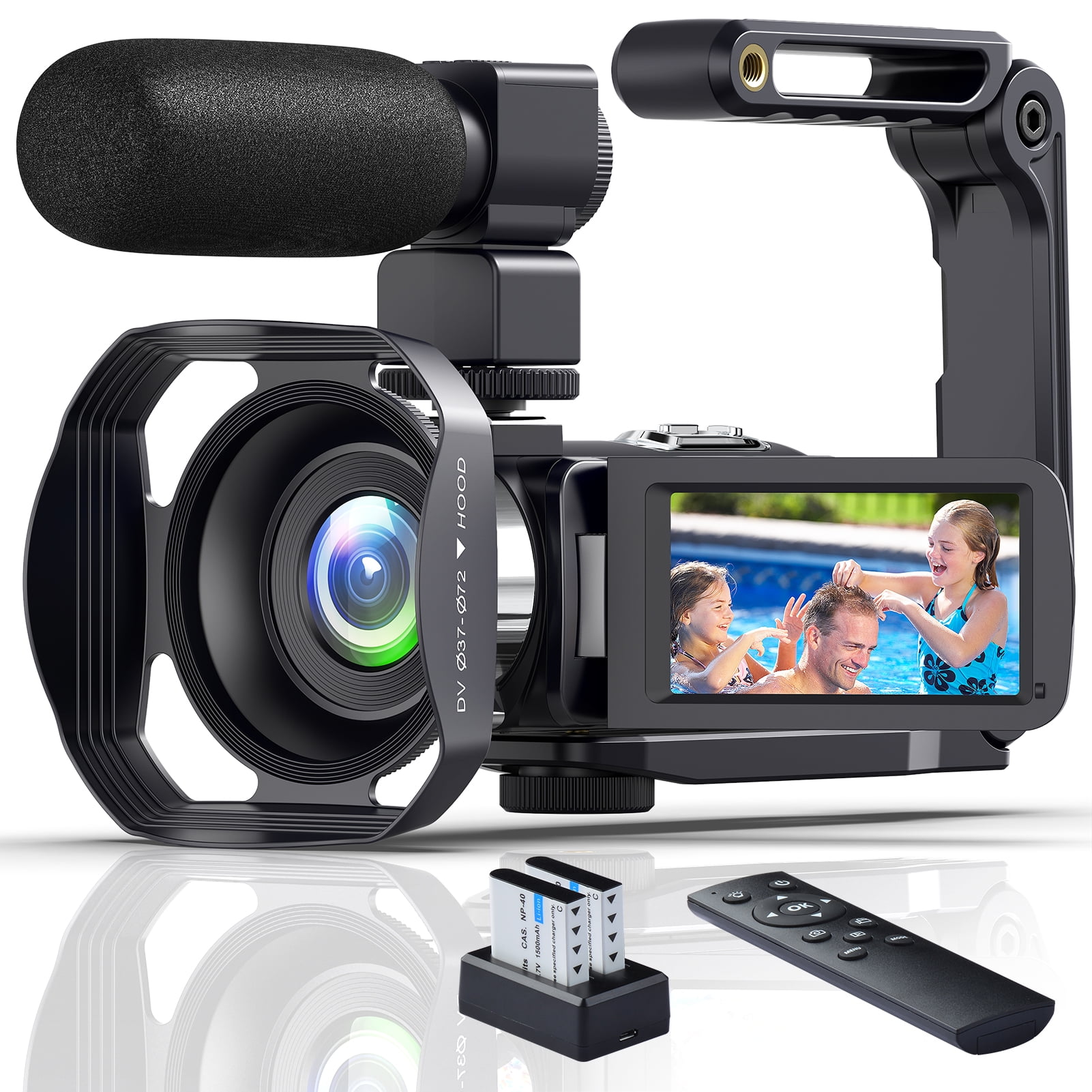 Je zal beter worden Waakzaam Opnieuw schieten YIXINXIN 4K HD Video Camera for Youtube Camcorder 48MP 60FPS WiFi Vlogging  18X Digital Camera IR Night Vision - Walmart.com