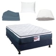 thumbnail image 1 of Colchón Matrimonial Spring Air Monaco + box azul + Sábanas + Protector de Colchón + Almohada de osos, 1 of 8