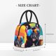 thumbnail image 2 of Balery Rainbow Bulldog Sunglasses Bolsa de Almuerzo para Mujeres, Caja de Almuerzo, Bolsa de Almuerzo Pequeña Impermeable, Tote de Almuerzo Reutilizable con Gran Capacidad, 2 of 6
