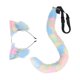 thumbnail image 5 of Diadema con orejas de animales, conjunto de cola, tocado, accesorios de disfraz, tocados, adorable vestido de cola larga para juegos de rol, mujeres y vistoso, 5 of 10