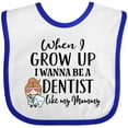 thumbnail image 3 of Inktastic Future Dentist Like Mommy Girls Baby Bib, 3 of 4