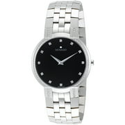 Movado Faceto Black Dial Stainless Steel Mens Watch 0606237