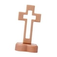 thumbnail image 4 of Standing Cross Wooden Cross Tabletop Cross with Detachable Base for Home Decor Religious Ceremonies, 4 of 9