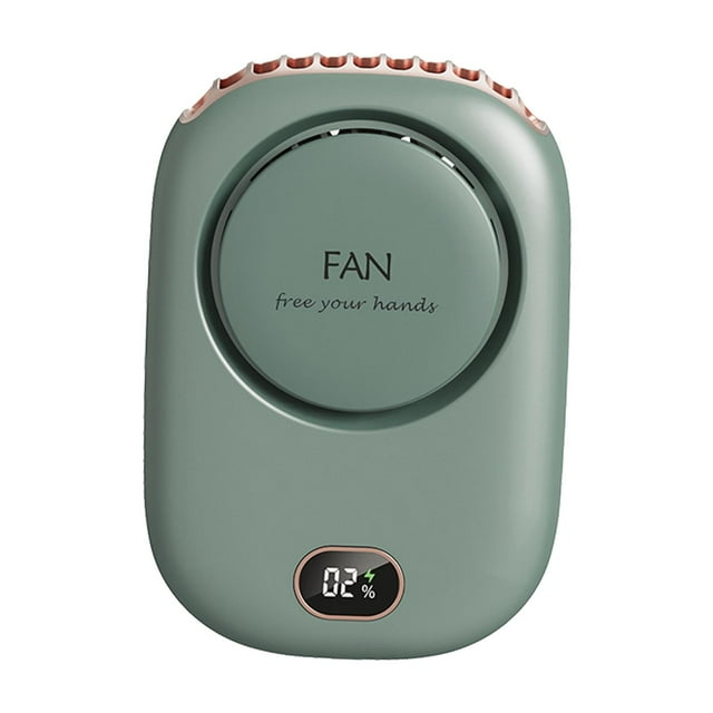 Mini Ventilador de Cuello Sunnimix Portátil USB Recargable Verde Ventilador de cuello colgante