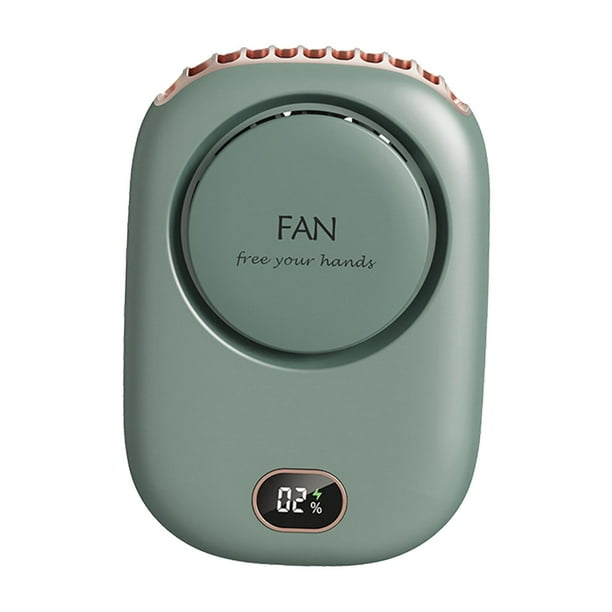 Mini Ventilador de Cuello Sunnimix Portátil USB Recargable Verde Ventilador de cuello colgante