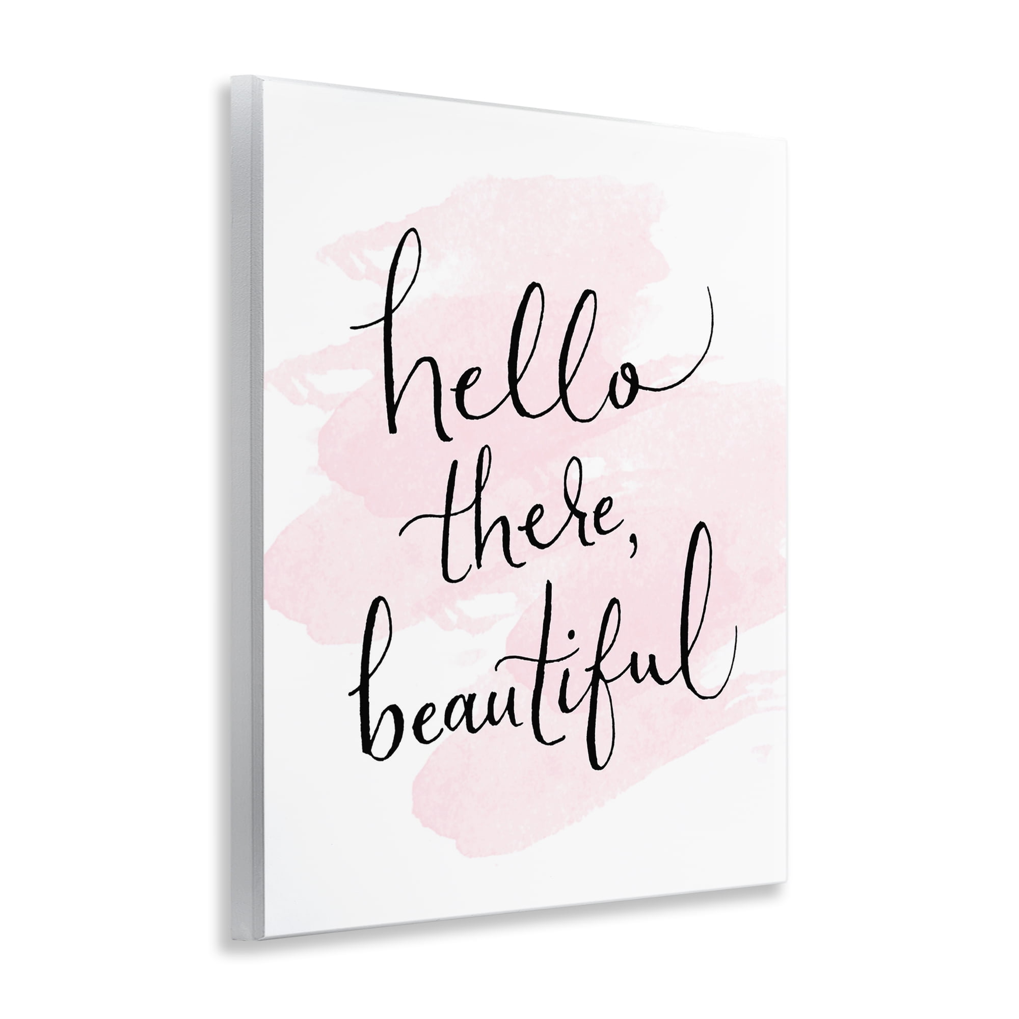 Stupell Industries Hello There Beautiful Beauty & Fashion Painting Unframed Art Print Wall Art, 11 x 14