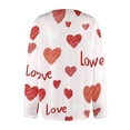 thumbnail image 6 of Heart Cardigan Sweater for Women Oversized Valentine's Day Cardigan Cute Love Print Open Front Knit Sweaters Coat, 6 of 6