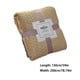 thumbnail image 3 of Blanket Flannel Blanket Person Blanket Embroidered Knee Blanket Office Fleece Blanket Small Blanket 100x150cm, 3 of 6