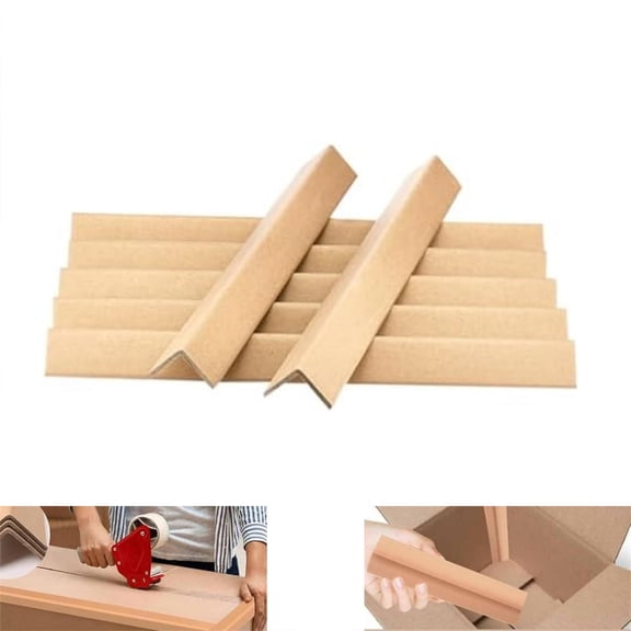 Cardboard Edge Strapping Protectors Packaging Cardboard Corner Protectors Durable Furniture Guards for Artwork Furniture 20pack 3.15x1.18in