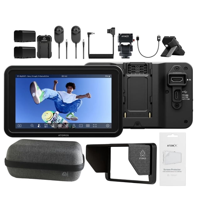 Monitor de cámara Atomos Shinobi GO con pantalla táctil HDR de 5.2 pulgadas