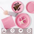 thumbnail image 3 of fuzhongtang-121 Pcs Light Pink Party Tableware Set, Paper Plates Cups Napkins Tablecloth, Dinnerware Set for Kids Adult Birthday,Wedding,Baby Shower Party Tableware, 3 of 4
