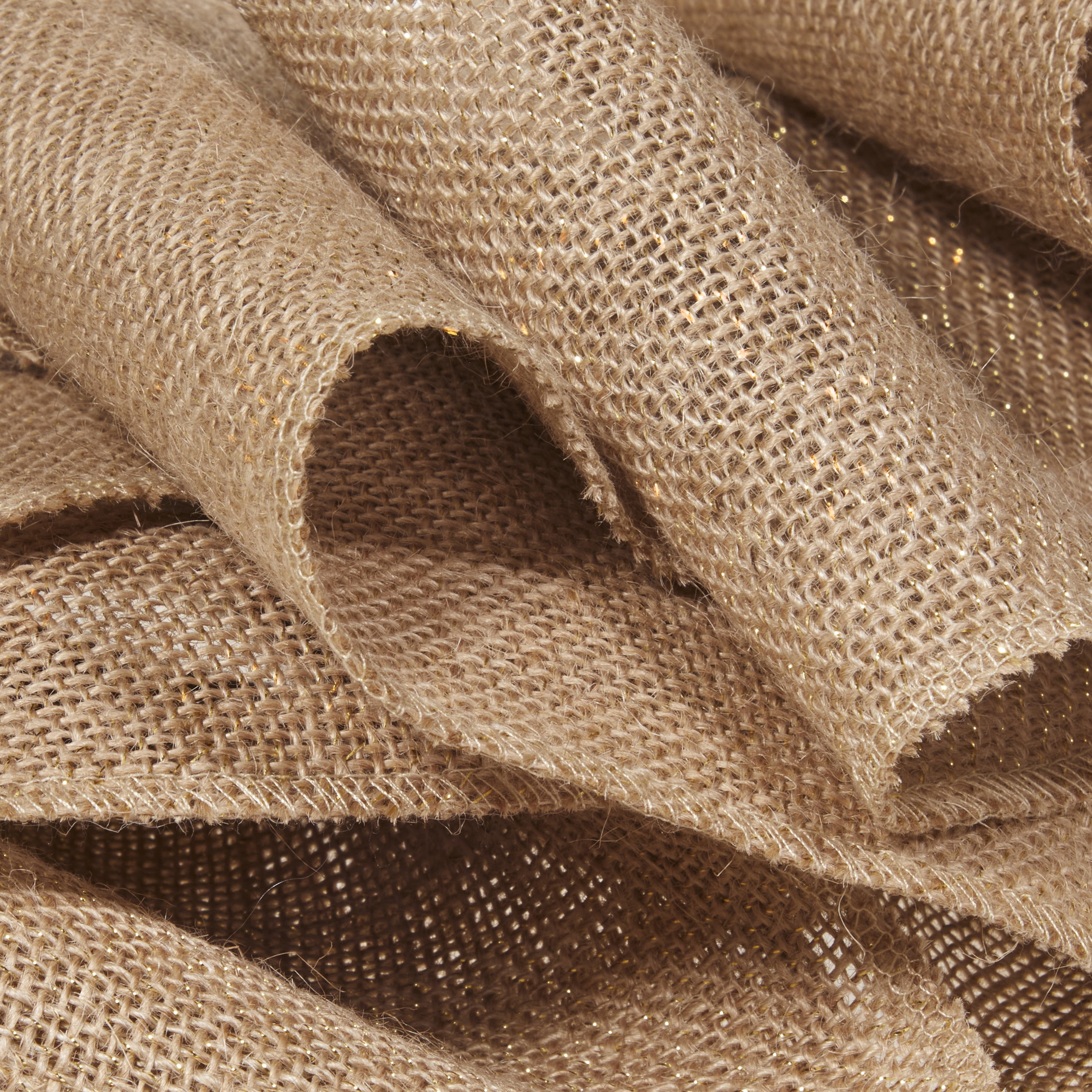 Love, Laugh, Craft Natural Jute Burlap Ribbon, Finished Edges, 5"W x 3-Yards, Multi-color