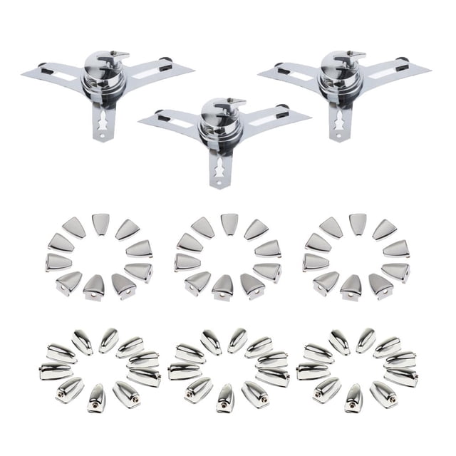Agarraderas para Caja de Garra de Tambor Baoblaze Partes de Metal Plateado Bass Snare Drum Garra Gancho