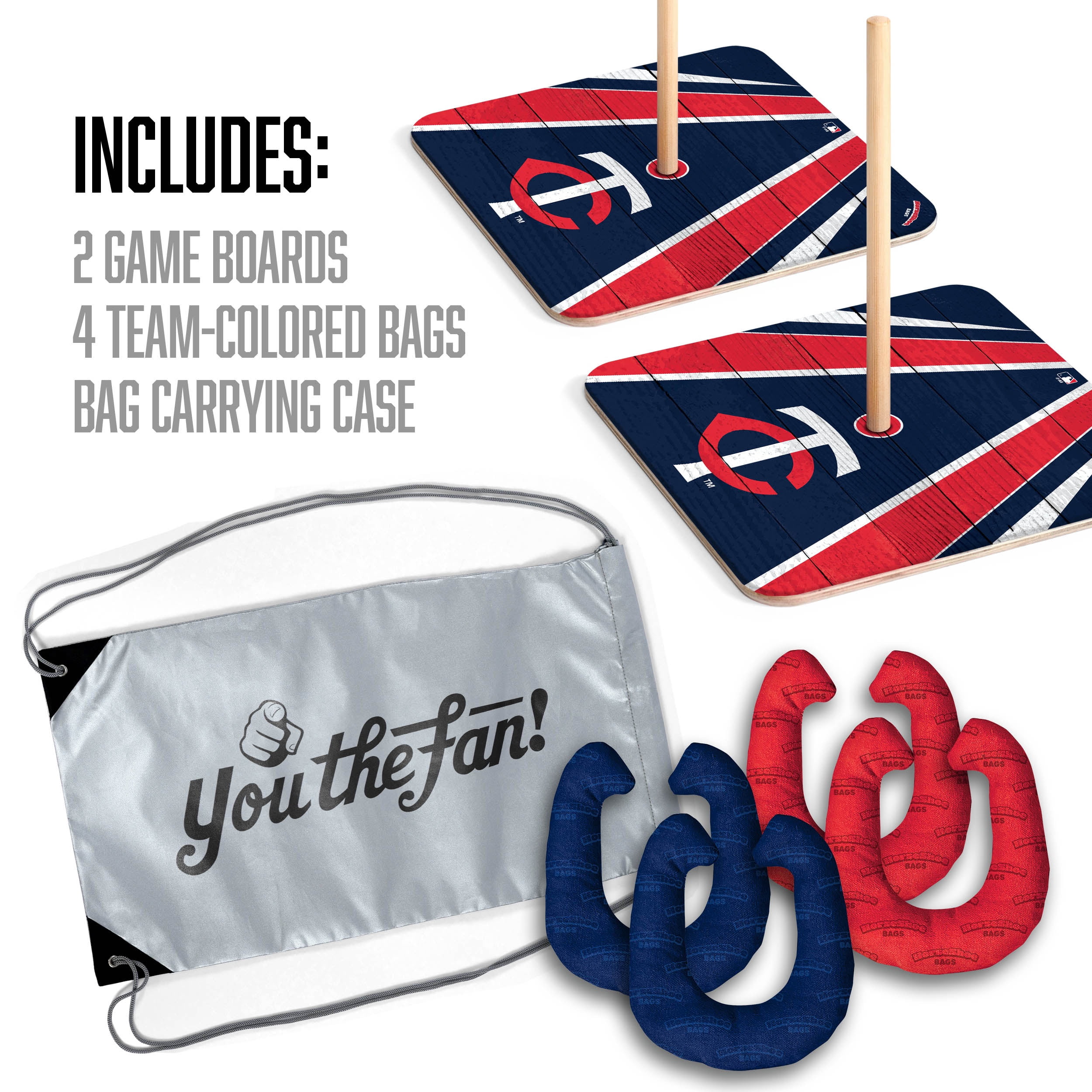 YouTheFan MLB Minnesota Twins HorseShoe Bags