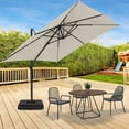 thumbnail image 3 of HOTEEL 10ft Patio Umbrella Outdoor Square Large Cantilever Windproof Offset and Heavy Duty Sun Umbrella for Garden Deck Pool, Beige, 3 of 11