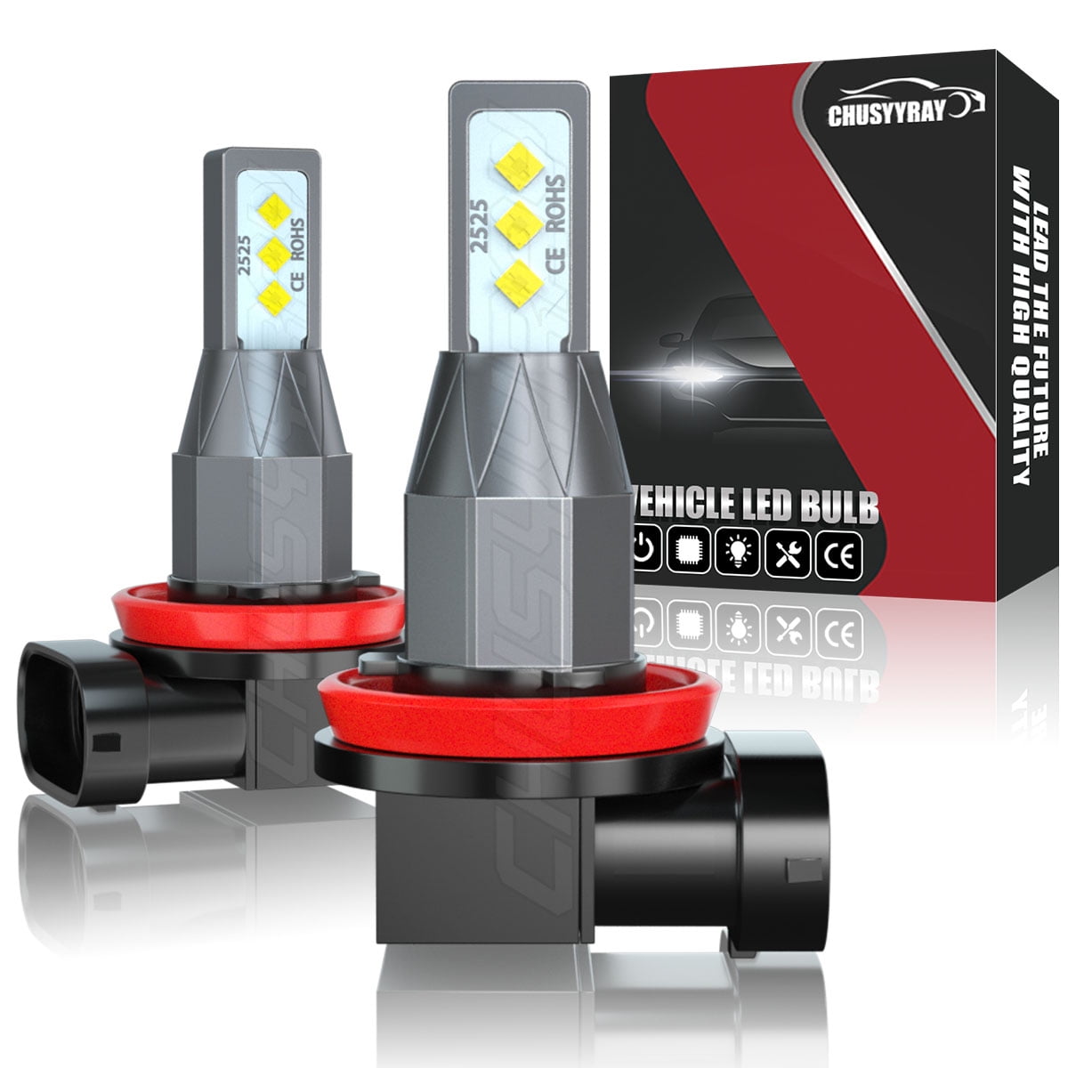 H11 H11B H8 9005 9006 H7 H16 5202 LED Fog Driving Light Bulb 6000K