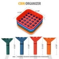Coin Counters Tubes & Coin Sorters Tray 4 ColorCoded Coin Sorting