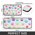 thumbnail image 7 of Colorful Dog Paw Footprint Kitchen Rugs Sets Of 2,Anti Fatigue Kitchen Mat Rugs Non Slip Washable,Decorative Kitchen Floor Mats for Kitchen,Sink,Laundry,17"X30"+17"X47", 7 of 7