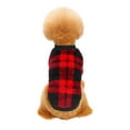 thumbnail image 5 of Velvet Thick Plaid Pet Clothes, Dog Winter Clothes Dog Vest for Winter Warm Soft Sweater for Small Medium Dog Cat Puppy, 5 of 9