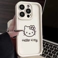 thumbnail image 3 of Sanrio-Funda de teléfono Original Hello Kitty para iPhone, 14, 13, 11, 12, 15 Pro Max, X, XS, XR, 8, 7 Plus, cubierta suave a prueba de golpes, Y2K, 3 of 5