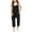 Black, variant on Xiaowennn Girls Sleeveless Jumpsuit Spaghetti Strap With Pockets V Neck Harem Pants Tween Girls Trendy Stuff Girls Clothing Size 12-14