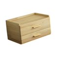 thumbnail image 3 of veasfak Capsule Holder Double Tier Coffee Pod Storage Drawer for Office Home Counter Wood Color, 3 of 9
