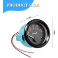 thumbnail image 2 of 2" 52MM DC12V Car Voltage Gauge Meter, 8-16V Pointer LED Electrical Vehicle Voltmeter Gauge, Automotive Power Volt Meter Replacement, Universal for SUV Automobile Truck -, 2 of 6